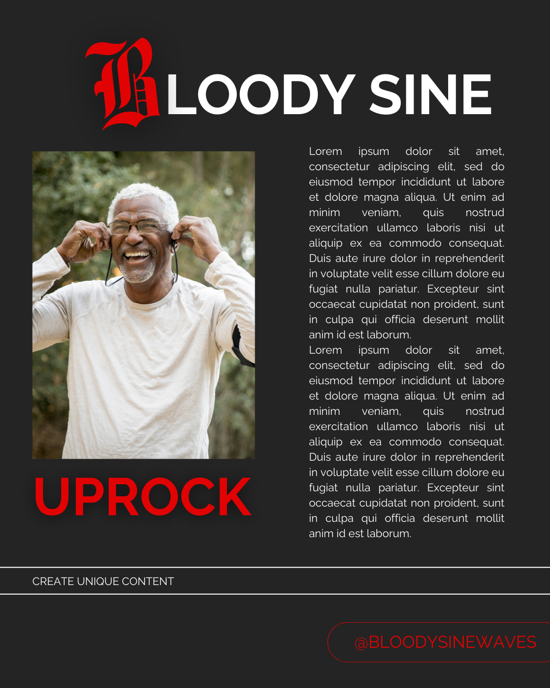 Artist spotlight social template